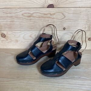 Vionic Faye T-strap casual‎ leather clog size US 7
